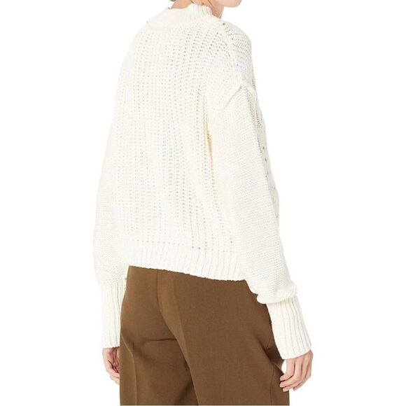NWT Free People Bell Song Pullover Sweater in color Bones - Picture 8 of 10